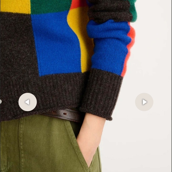 Alex Mill Evie Color Block Wool Cardigan - Picture 4 of 8